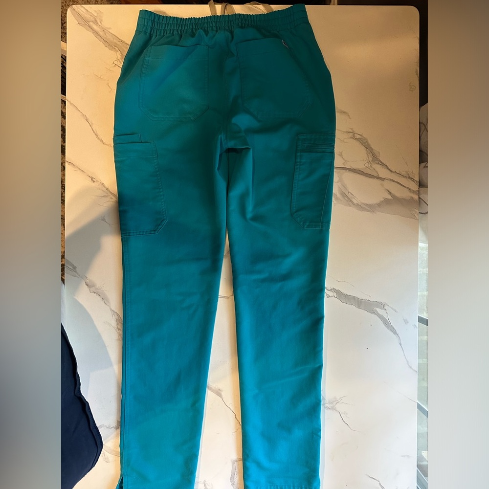 XS Teal FIGS Yola Scrub Pants